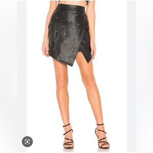 by the way. Faux Leather ASHLYN RHINESTONE SKIRT